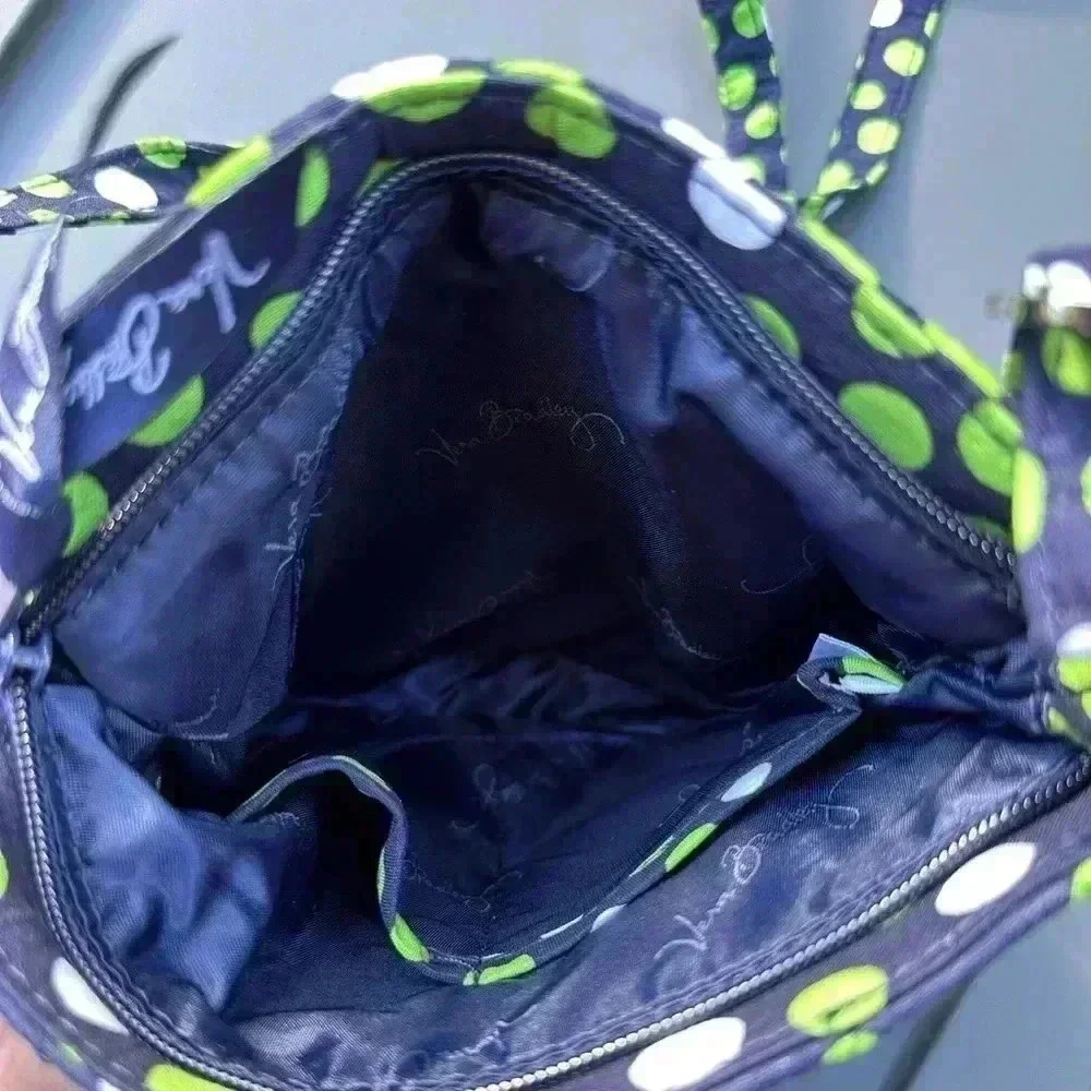 Vera Bradley Petite Double Zip Hipster Crossbody NWT Lucky Dots
